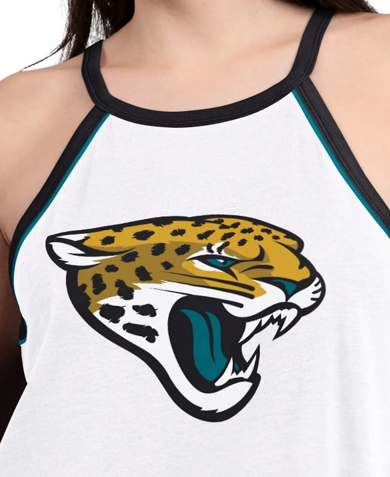 G-iii 4Her by Carl Banks Women's White Jacksonville Jaguars Redemption Win Slub Tank Top