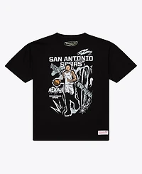 Mitchell & Ness Men's Victor Wembanyama Black San Antonio Spurs Chalked Up T-Shirt
