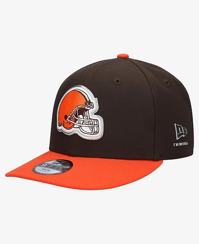 New Era Big Boys and Girls Brown/Orange Cleveland Browns 2026 Nfl Draft Pre-Curved 9FIFTY Snapback Hat
