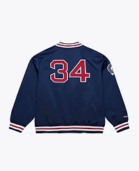Mitchell & Ness Men's David Ortiz Navy Boston Red Sox Legends Collection Lightweight Satin Full-Snap Jacket