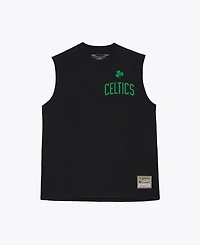 Mitchell & Ness Men's Black Boston Celtics Hardwood Classics Muscle Cut Off T-Shirt