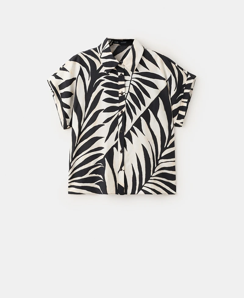 Mango Women's Flowy Printed Shirt