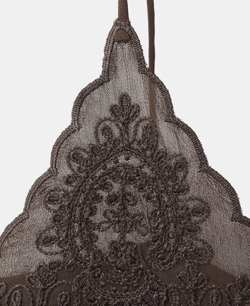 Mango Women's Lace Suspenders Top