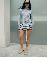 Mango Women's Striped Cotton Shirt