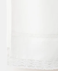 Mango Women's Lace Details Linen Skirt