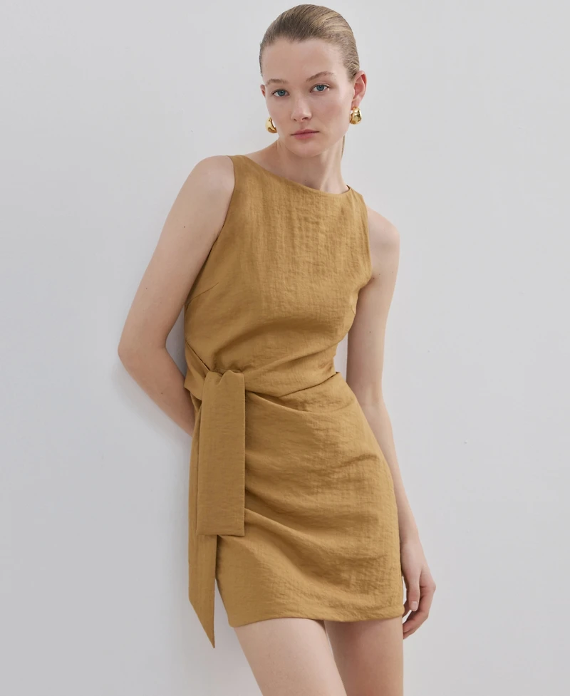 Mango Women's Bow Short Dress