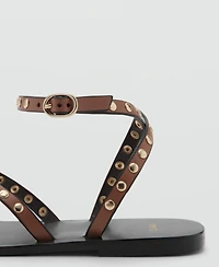 Mango Women's Studded Sandals