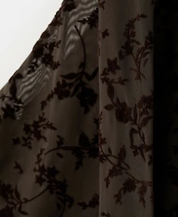 Mango Women's Tie Detail Devore Dress