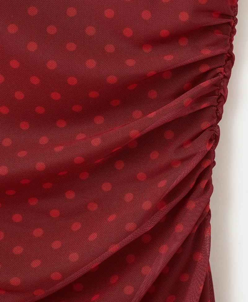 Mango Women's Polka Dot Tulle Dress