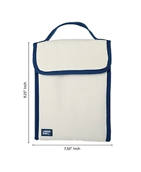 Lands' End Small Cooler Bag Polyester Canvas, Soft Lunch Box for Women and Men