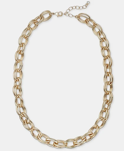 On 34th Multi-Link Statement Collar Necklace, 16" + 2" extender, Macy's Exclusive