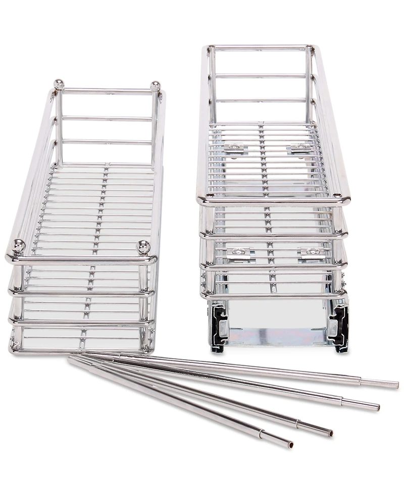Household Essentials Chrome Glidez Narrow 5-Inch Sliding Organizer