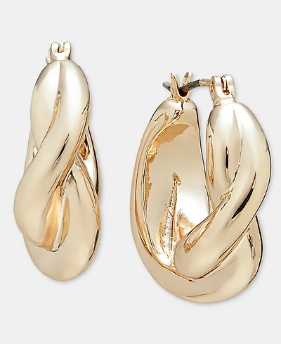 On 34th Small Twist Hoop Earrings, 0.92", Macy's Exclusive