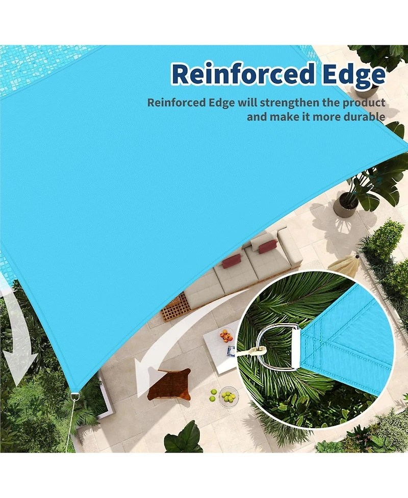 gaomon Sun Shade Sail Shade Cloth, Sunshade for Patio, Backyard, Deck, Garden, Sand