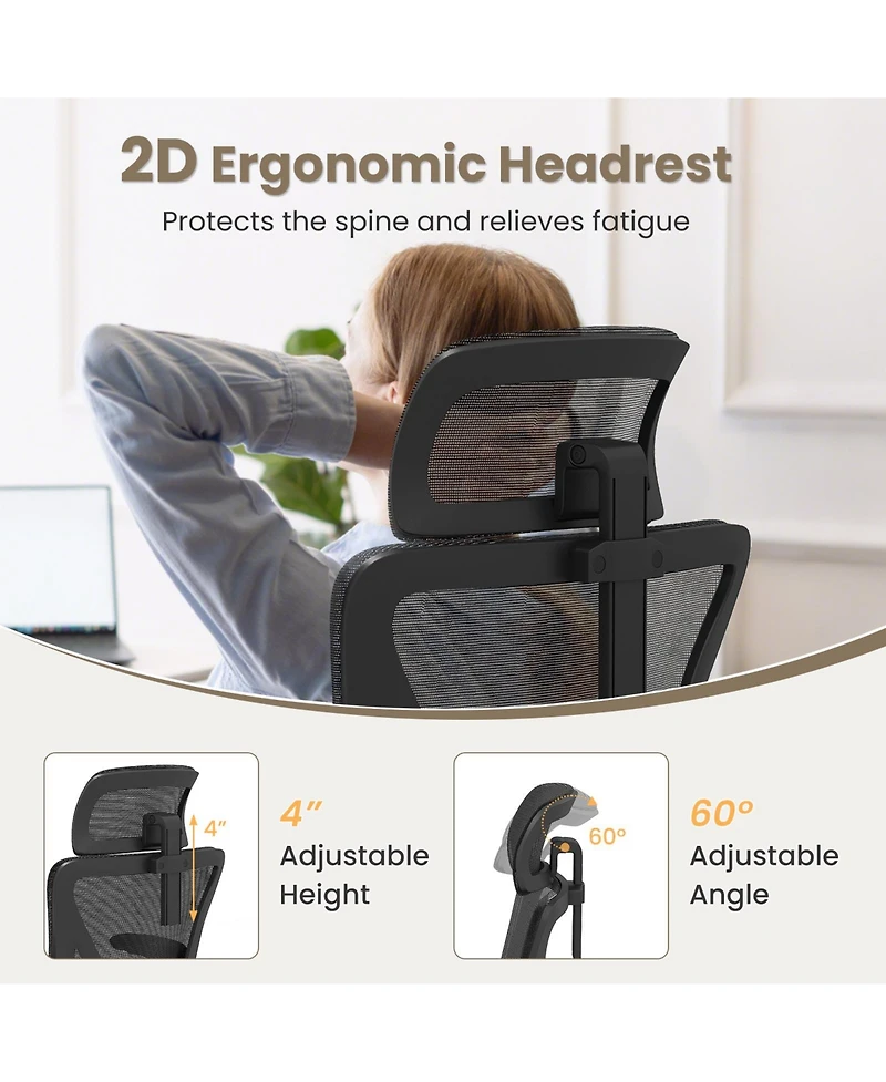 Slickblue Ergonomic Mesh Office Chair with Adjustable Lumbar Support