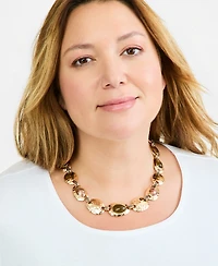 Style & Co Multi-Jewel and Disc Collar Necklace, Macy's Exclusive