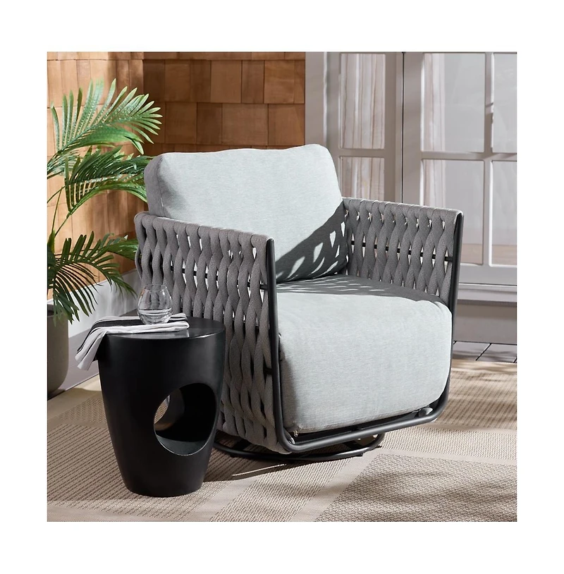 Augusta Home Nicole Rope Patio Swivel Chair