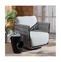 Augusta Home Nicole Rope Patio Swivel Chair
