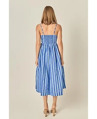 English Factory Women's Marine Striped maxi Dress
