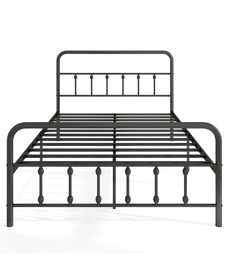 Costway Bed Frame with Headboard Under Bed Storage No Box Spring Needed