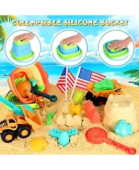 Gnuadz Beach Sand Toys Sandbox Bucket Truck Molds Castle Kit