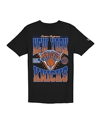 New Era Men's Black New York Knicks Old School T-Shirt T-Shirt