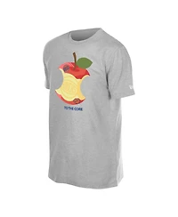 New Era Men's Gray York Knicks Hometown Apple T-Shirt
