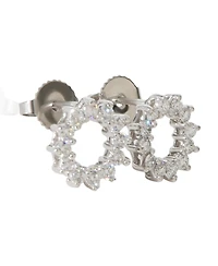Pre-Owned Tiffany & Co Platinum Diamond Open Circle Earrings
