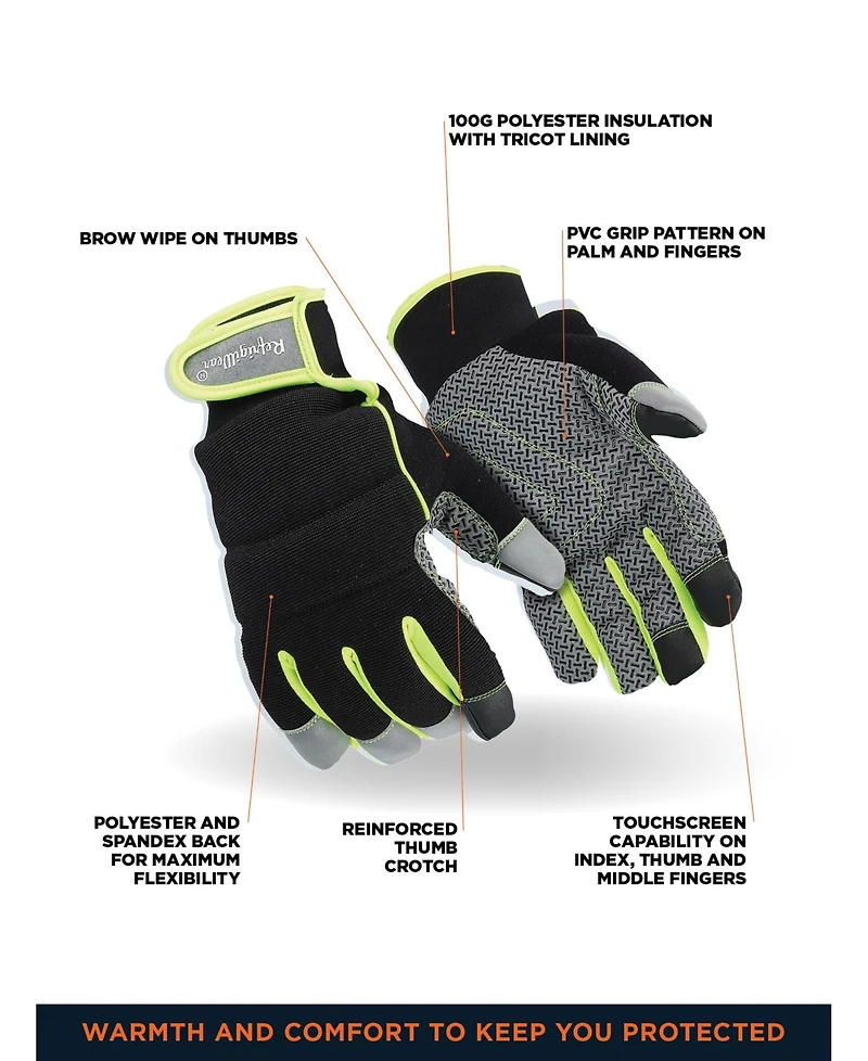 RefrigiWear Men's Endurance Active Touch Glove