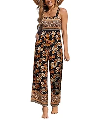 Cupshe Women's Bohemian Floral Print Jumpsuit