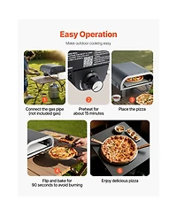 Cozito Propane Outdoor Pizza Oven, 12 inches Gas Pizza Maker with Stone and Carry Bag