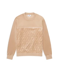 Sergio Tacchini Men's Bandiera Debossed Velour Crewneck