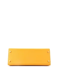 Pre-Owned HERMES Kelly 28 Handbag Yellow Epsom with Gold Hardware