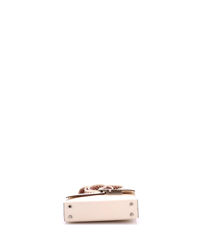 Pre-Owned HERMES Mini Verrou Bag Chevre Mysore and Canvas
