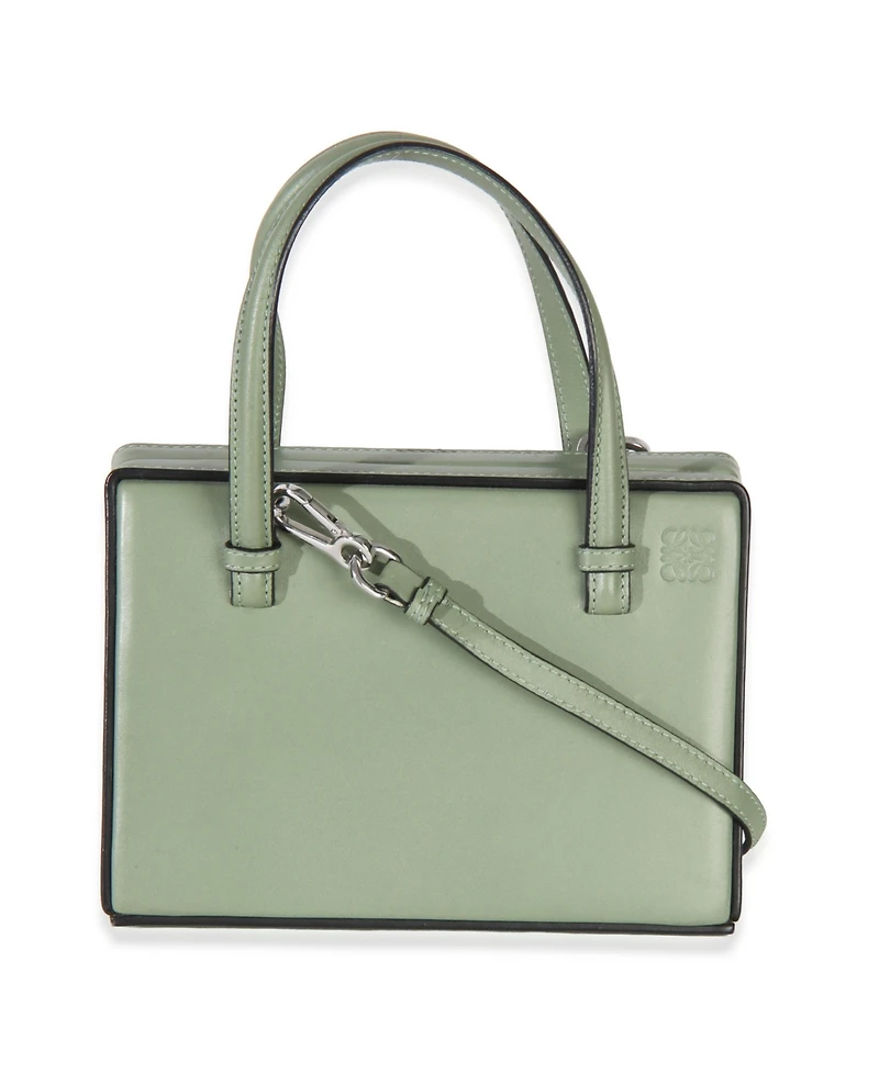 Pre-Owned Loewe Green Calfskin Top Handle Postal Bag