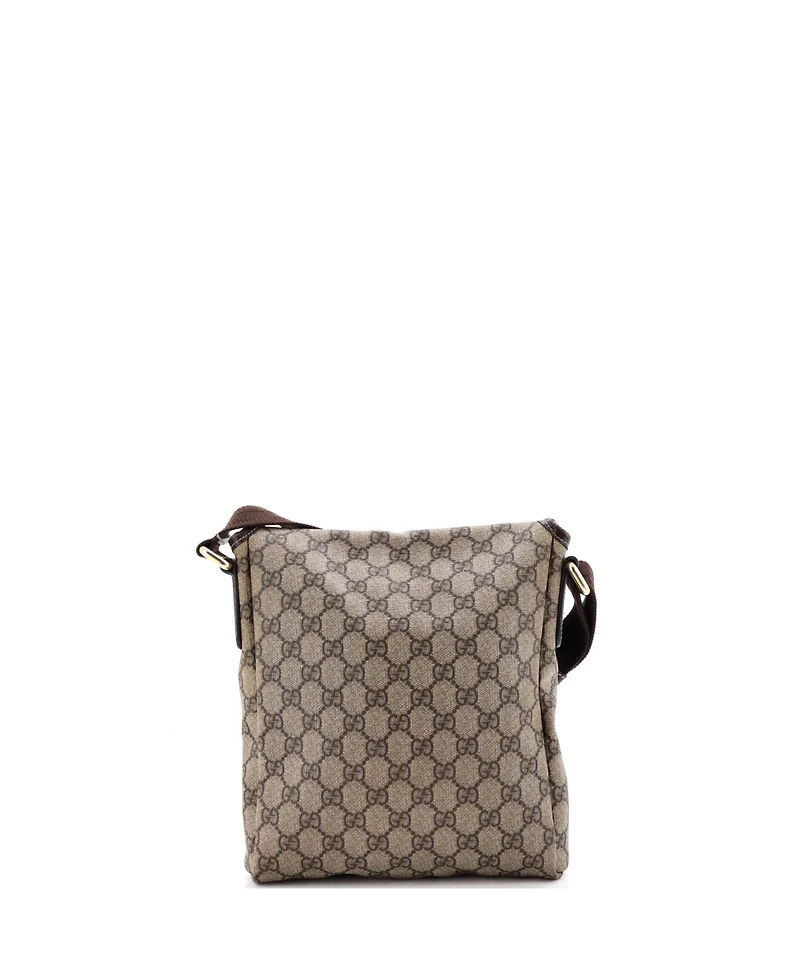 Pre-Owned Gucci Small Flap Messenger Gg Coated Canvas