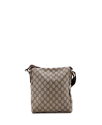 Pre-Owned Gucci Small Flap Messenger Gg Coated Canvas