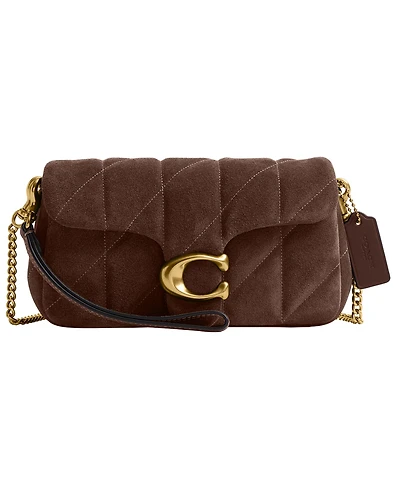 Coach Tabby Mini Quilted Suede Crossbody Bag