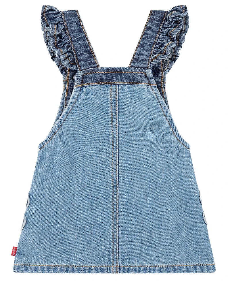 Levi's Girls' Toddler 2T-5T Flower Sleeveless Coverall