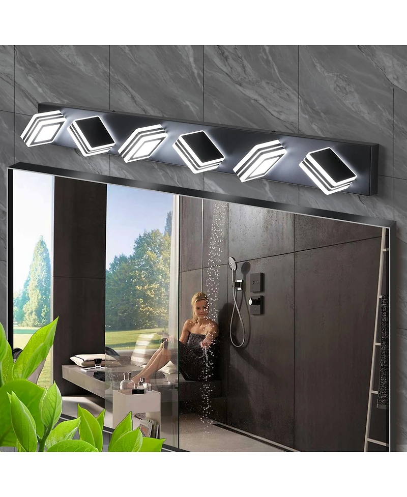 Midola 40" Modern 6-Light Led Vanity Light