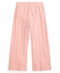 Polo Ralph Lauren Girls' 2T-6X Pointelle-Knit Wide-Leg Cotton Pants