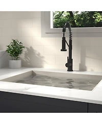 Phying Bothwa Home Cupc Certified 19" Single Handle Kitchen Faucet