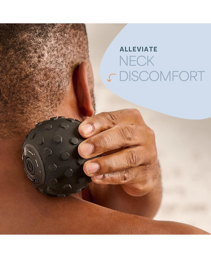 LifePro 4-Speed Vibrating Peanut Massage Ball | Lacrosse Ball & Foam Roller for Recovery & Therapy