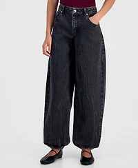 Madden Girl Juniors' Balloon-Leg Jogger Jeans