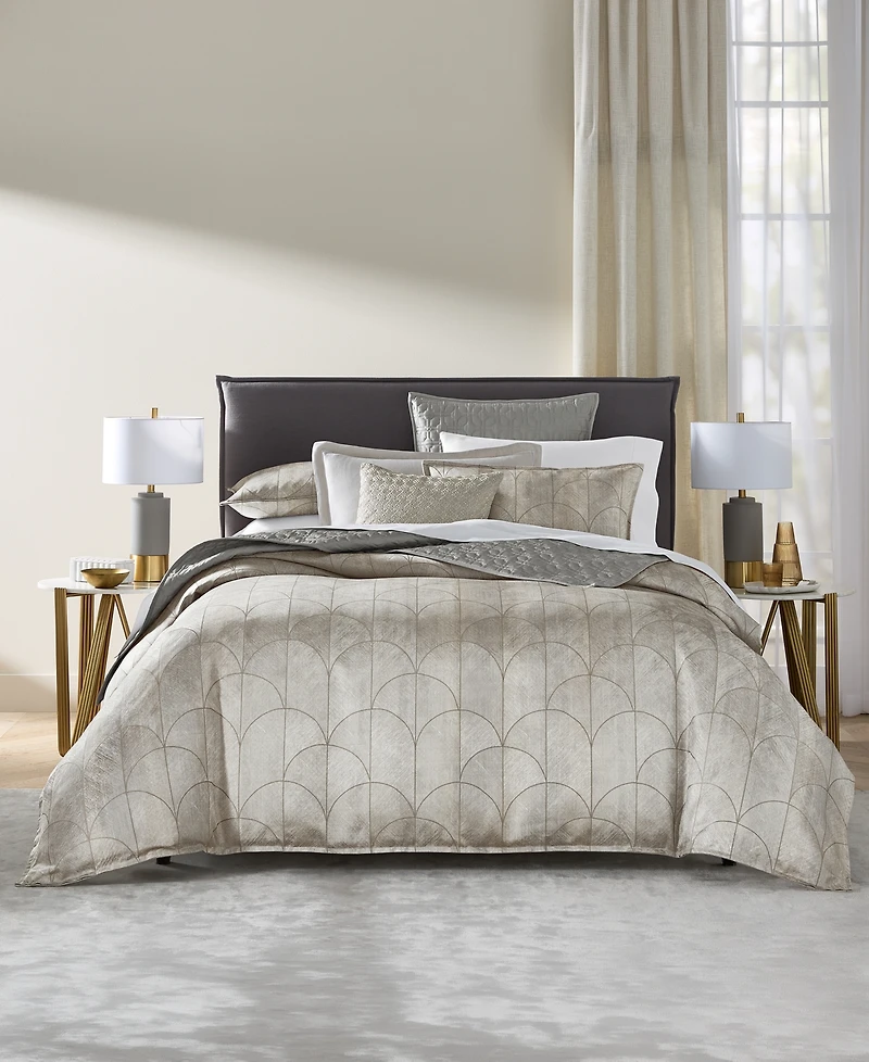 Hotel Collection Inlay Woven and Printed 3-Piece Comforter Set, Full/Queen, Macy's Exclusive