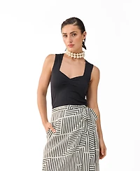 Reistor Women's Sweetheart Modal Neck Top
