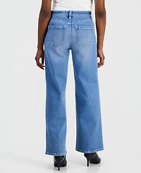 I.n.c. International Concepts Petite High-Waisted Wide-Leg Relaxed-Fit Jeans, 29" Inseam, Macy's Exclusive