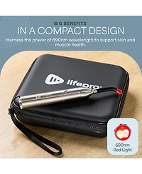 Lifepro Infrared & Red Light Therapy Device – 3 Wavelength Near Infrared Light for Joint, Muscle & Face Pain Relief – Compact, Portable Design for Bod