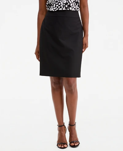 Kasper Women's Washable Bi-Stretch Back-Zipper Pencil Skirt