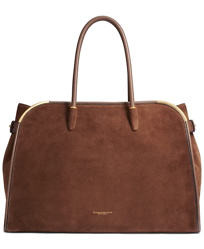 Donna Karan New York Leather Dog Clip Extra-Large Satchel Handbag